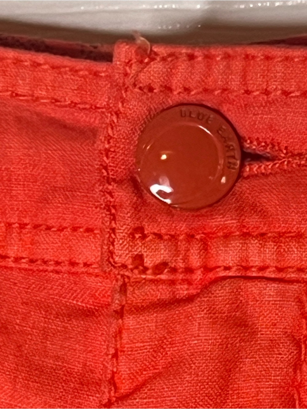 Blue Earth Red Drawstring Bermuda Shorts - Picture 5 of 8